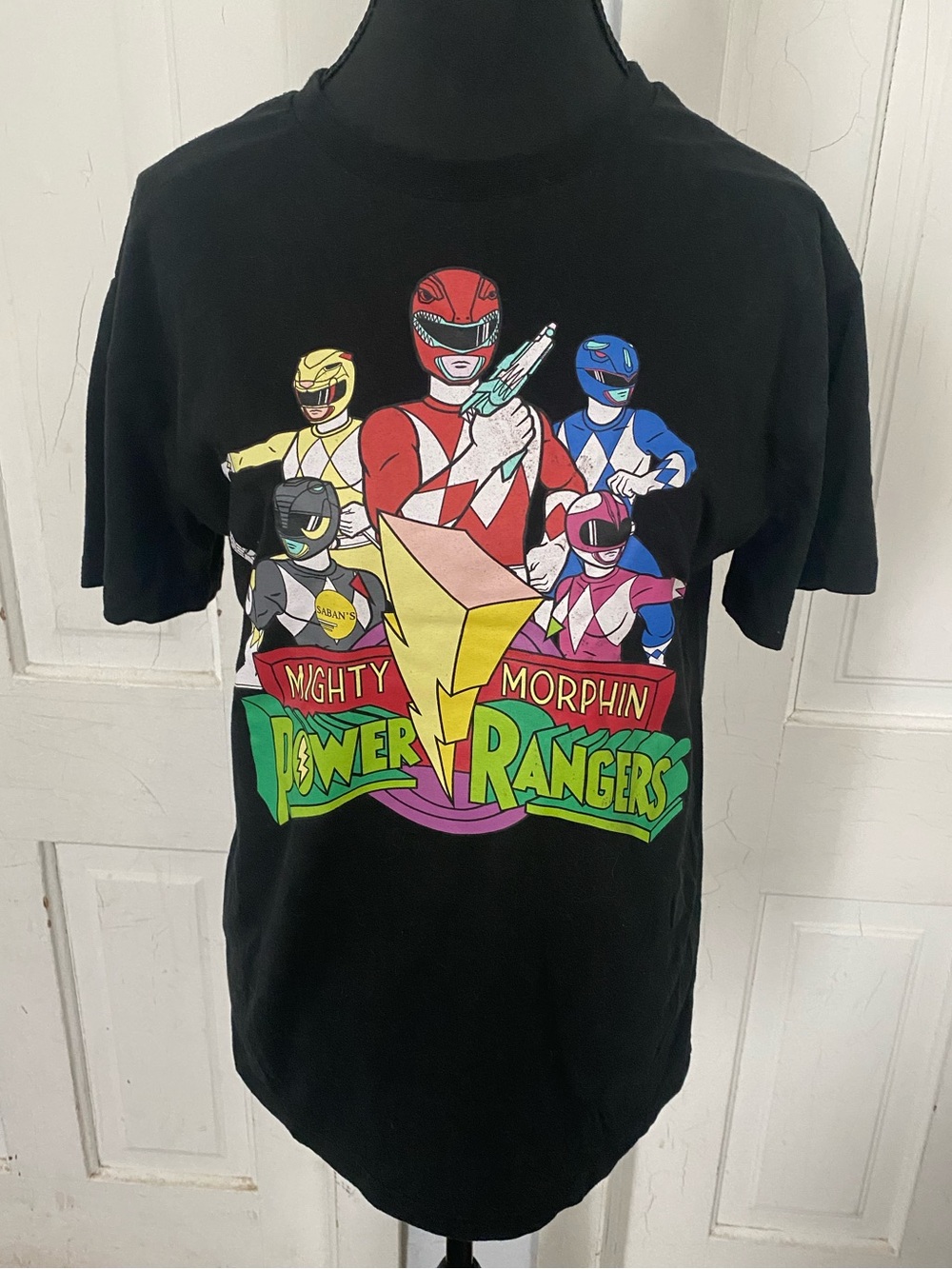 Black Mighty Morphin Power Rangers Tee